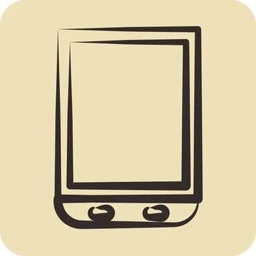 Icon Scanner. suitable for Computer Components symbol. hand drawn style. si.. Stock Illustration