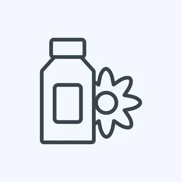 Icon Scented Lotion. suitable for Spa symbol. line style. simple design edita Stock-Illustration