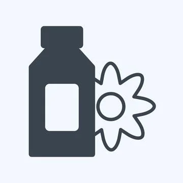 Icon Scented Lotion. suitable for Spa symbol. glyph style. simple design edit Stock-Illustration