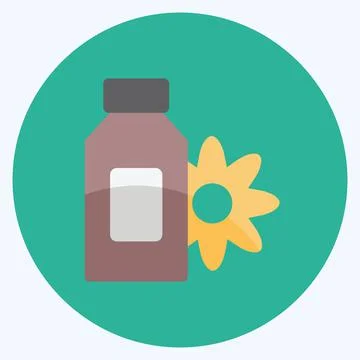 Icon Scented Lotion. suitable for Spa symbol. flat style. simple design edita Stock-Illustration