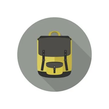 Icon of school bag Stock Illustration