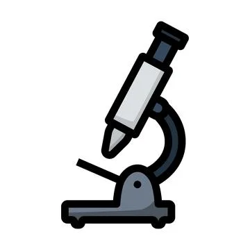 Icon Of School Microscope Illustrazione stock