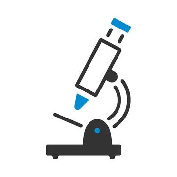 Icon Of School Microscope Illustrazione stock