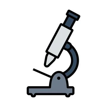 Icon Of School Microscope Illustrazione stock
