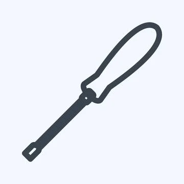 Icon Screw Driver - Line Style - Simple illustration,Editable stroke Stock Illustration
