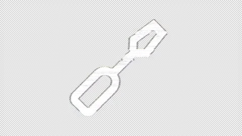 Icon screwdriver is distorted. Glitch. Noise, chromatic aberration, geometric Stock Footage 304258228