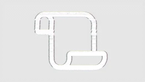 Icon scroll is distorted. Glitch. Noise, chromatic aberration, geometric Stock Footage 304258275