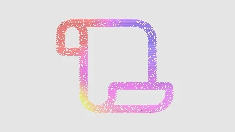 Icon scroll is made up of LED square shapes that shimmer and flicker. There are Stock Footage 295249211