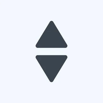 Icon Scroll Vertical - Glyph Style,Simple illustration,Editable stroke Stock Illustration