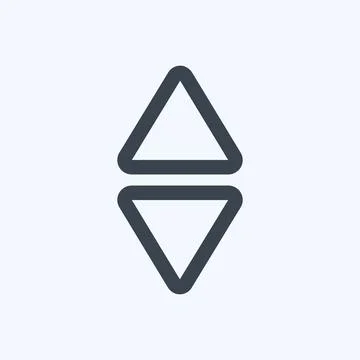 Icon Scroll Vertical - Line Style,Simple illustration,Editable stroke Stock Illustration