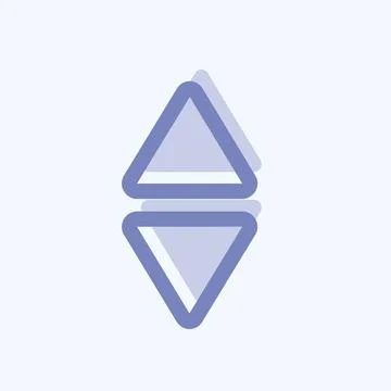 Icon Scroll Vertical - Two Tone Style,Simple illustration,Editable stroke Stock Illustration