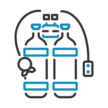 Icon Of Scuba Stock Illustration