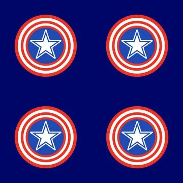 Icon, seamless pattern flag america 4 july 스톡 일러스트