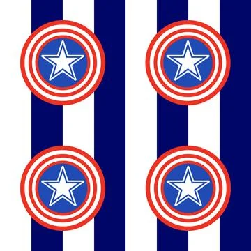 Icon, seamless pattern flag america 4 july Ilustración de archivo