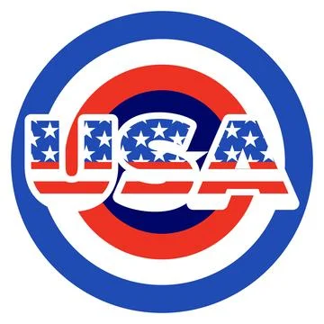 Icon, seamless pattern flag america 4 july Ilustração Stock