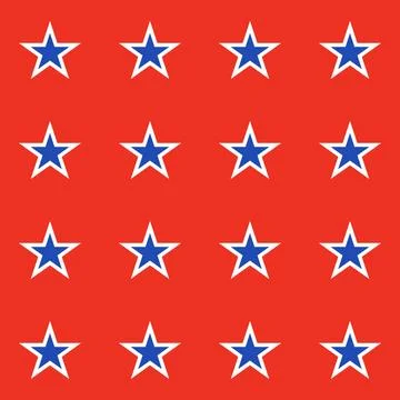 Icon, seamless pattern flag america 4 july 库存插图