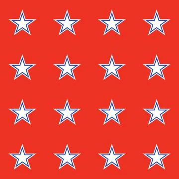 Icon, seamless pattern flag america 4 july Stock-Illustration
