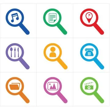Icon search Stock Illustration