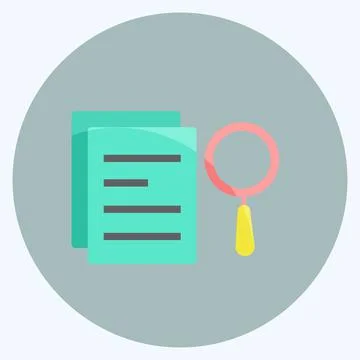 Icon Search Results. suitable for Programming symbol. flat style. simple desi Stock Illustration