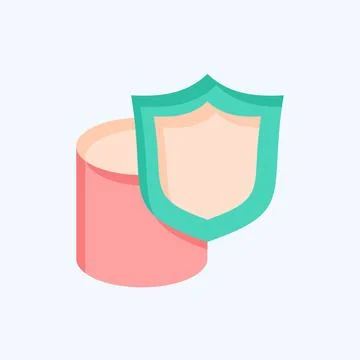 Icon Secure Data Storage. related to Cryptocurrency symbol. flat style Stockillustratie