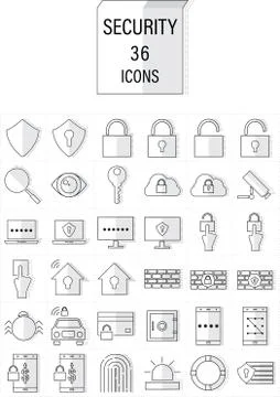 Icon security Stock Illustration