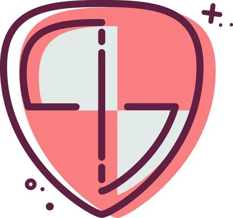 Icon Security - MBE Syle Illustrazione stock
