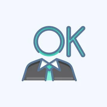 Icon Self Esteem Affirmations. related to Psychological symbol. doodle styl.. Stock Illustration