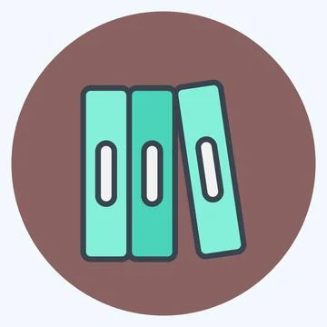 Icon Self Study. related to Education symbol. color mate style. simple desi.. Stock Illustration