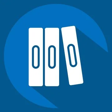 Icon Self Study. related to Education symbol. long shadow style. simple des.. Stock Illustration