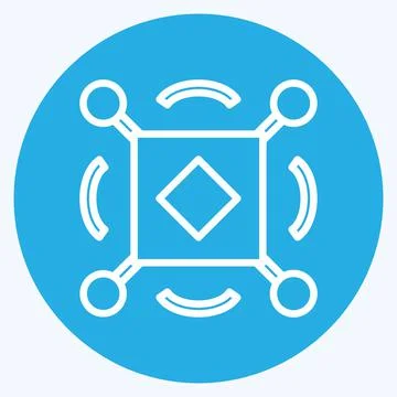 Icon Sensors. suitable for data analytics symbol. blue eyes style. simple des 스톡 일러스트