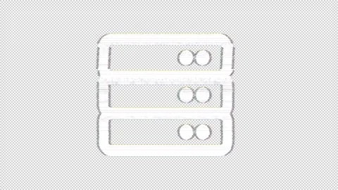 Icon server is distorted. Glitch. Noise, chromatic aberration, geometric Stock Footage 304258325