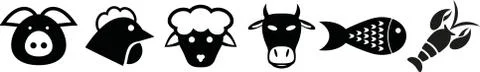 Icon Set Animal Illustrazione stock