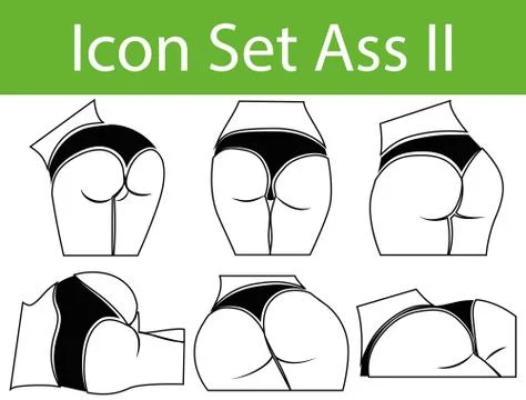 Icon Set Ass II Stock Illustration