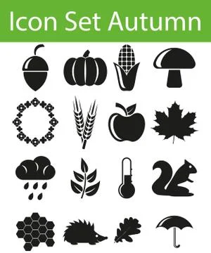 Icon Set Autumn イラスト素材