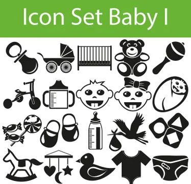 Icon Set Baby イラスト素材
