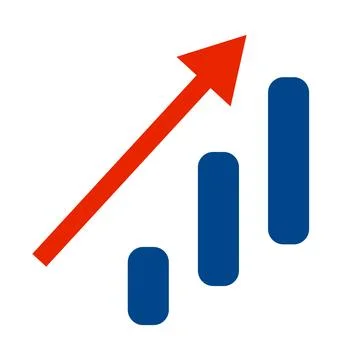 Icon set for bar charts and charts. Vectors. Stock Illustration