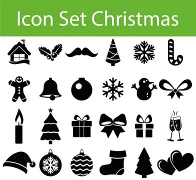 Icon Set Christmas イラスト素材