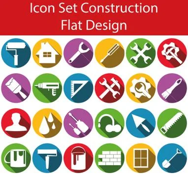 Icon Set Construction I Stock-Illustration