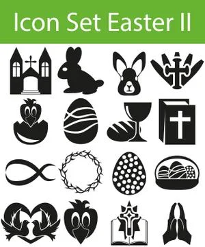 Icon Set Easter II Stock Illustration