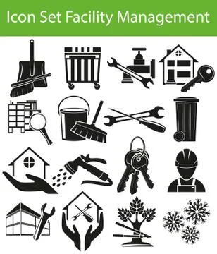 Icon Set Facility Management I イラスト素材