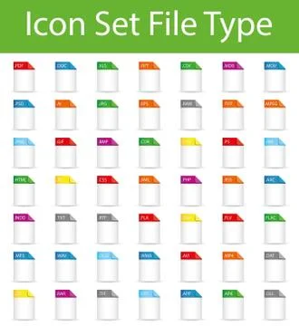 Icon Set File Stock-Illustration