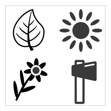Icon set for graphic designer. Stock Illustration