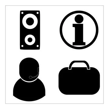 Icon set for graphic designer. Stock Illustration