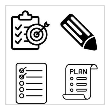 Icon set for graphic designer. Stock Illustration