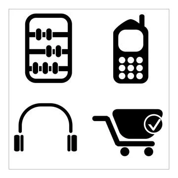 Icon set for graphic designer. Stock Illustration