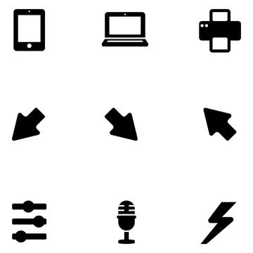 Icon set for graphic designer. vector illustration Stock Illustration