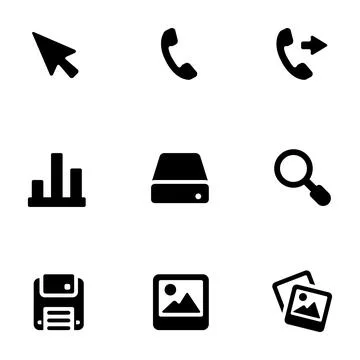 Icon set for graphic designer. vector illustration Stock Illustration