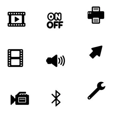 Icon set for graphic designer. vector illustration Stock Illustration
