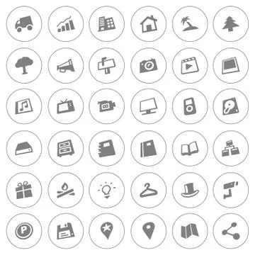 Icon set Stock Illustration