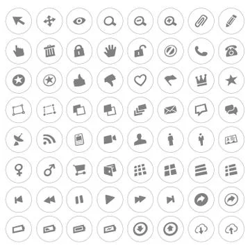 Icon set Stock Illustration